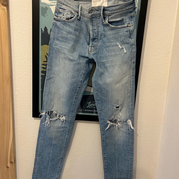 MOTHER The Stinger Flood Jeans High As the Heavens Size 26 - Picture 2 of 2